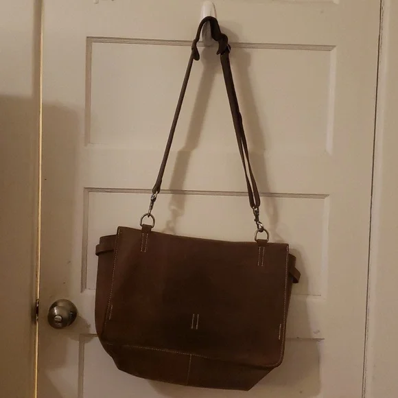 JCrew Leather Messenger Bag - Picture 2 of 4